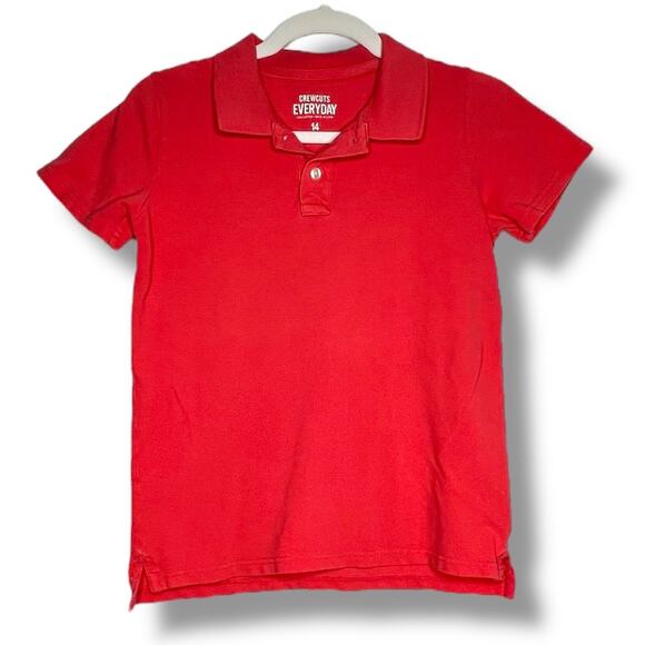 Kids J.Crew Crewcuts Everyday Pink Piqué Polo Shirt 14 - Picture 1 of 6